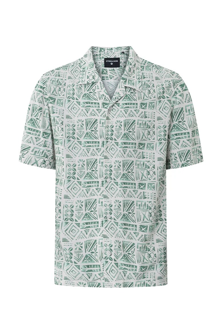 Cămașă regular fit cu mânecă scurtă și imprimeu mural Cămașă regular fit cu mânecă scurtă și imprimeu mural