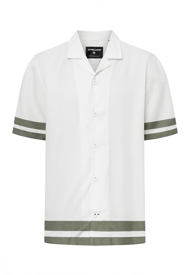 Camasa supradimensionata cu imprimeu pe spate - Gri