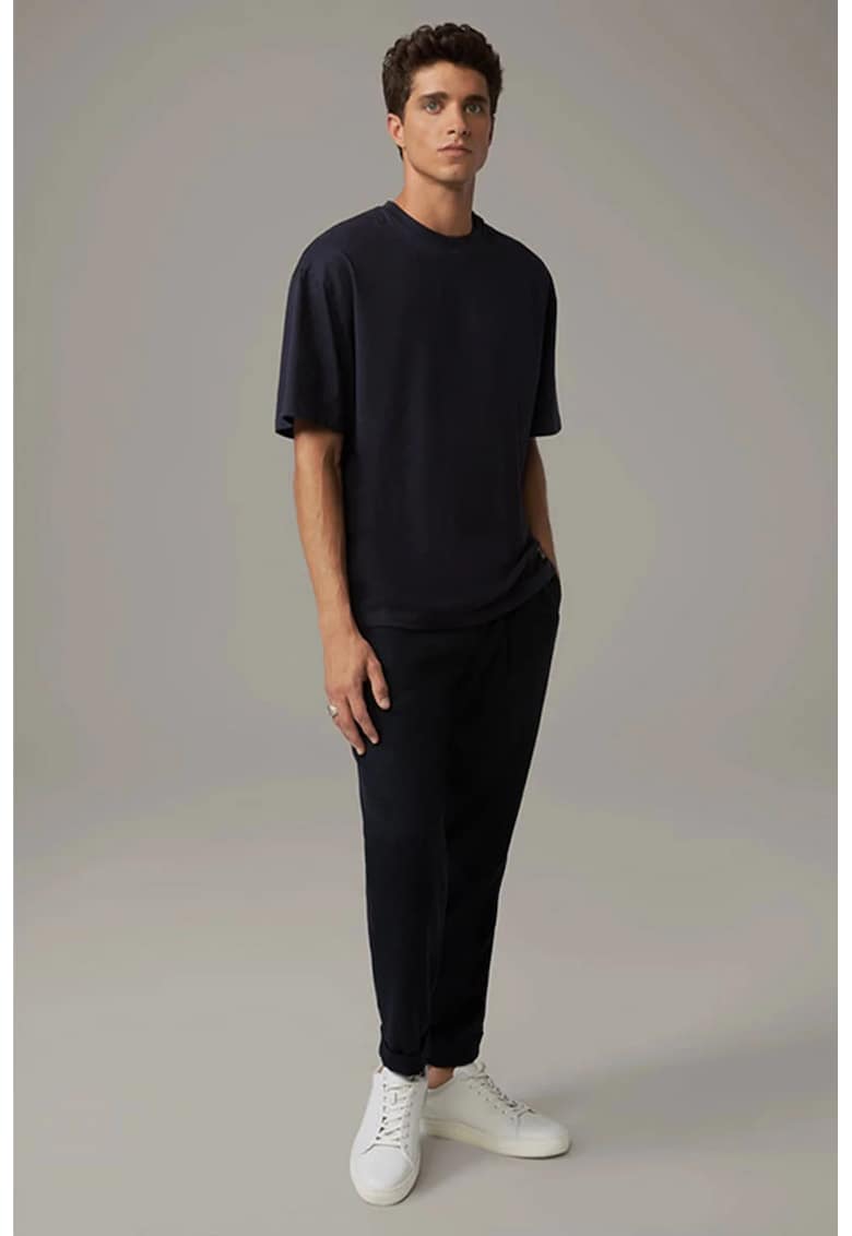 Tricou regular fit cu print tip LOGO pe spate