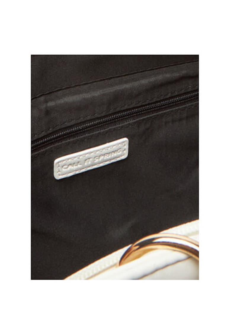 Geanta dama 13715338 - Piele ecologica - Ecru