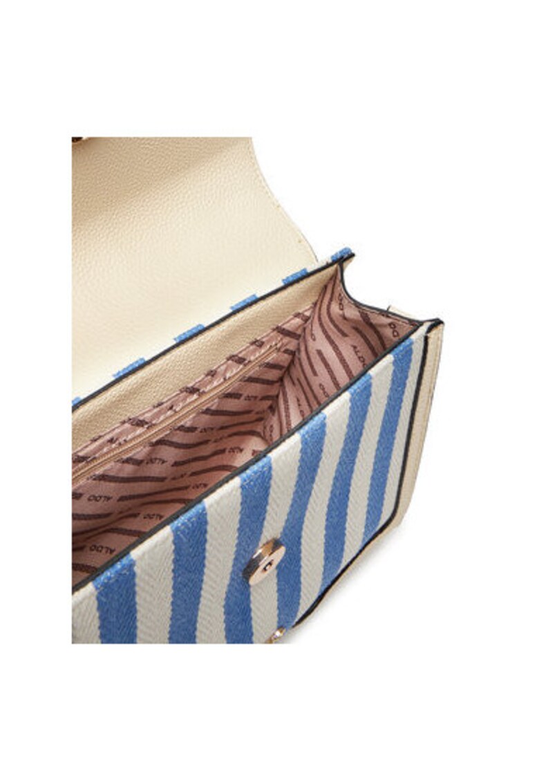 Geanta dama Piele ecologica - Bej/Albastru