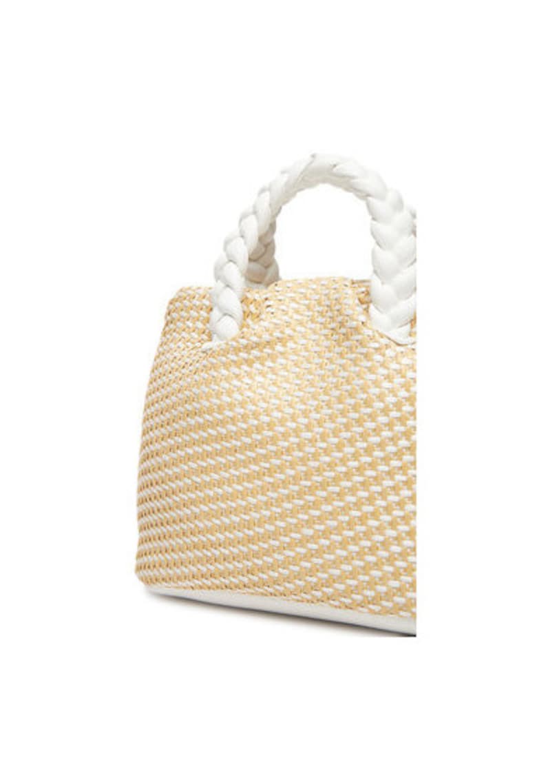 Geanta dama  14011109 - Sintetic - Bej/Alb