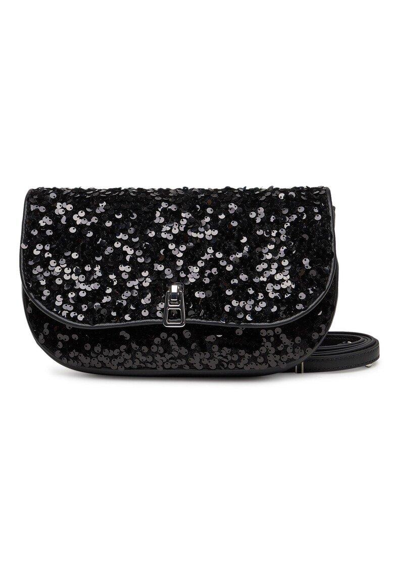 Geantă dama S4Q 55 01 01 001 - Piele naturală - Negru