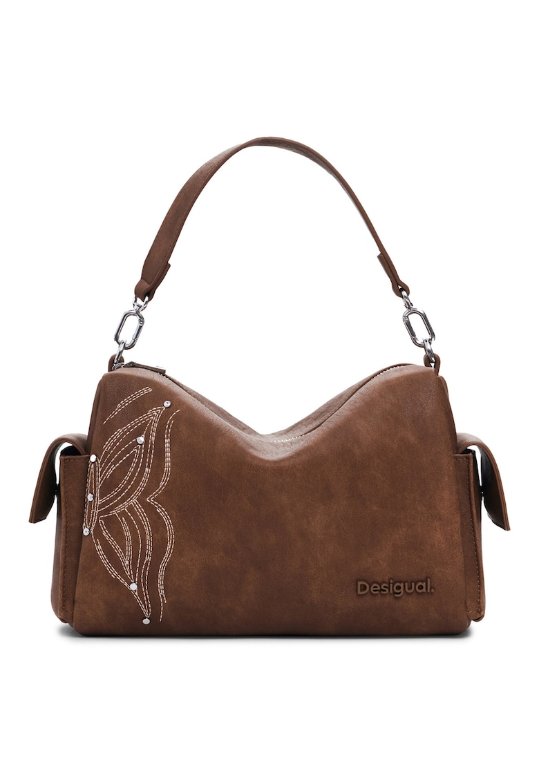 Geantă dama  25SAXPAD - Piele ecologică - Maro