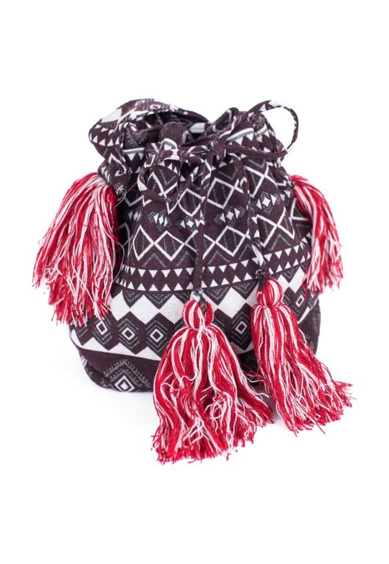 Geanta dama model Bohemian Rhapsody - dimensiune unica - cu franjuri si trei compartimente Geanta dama model Bohemian Rhapsody - dimensiune unica - cu franjuri si trei compartimente