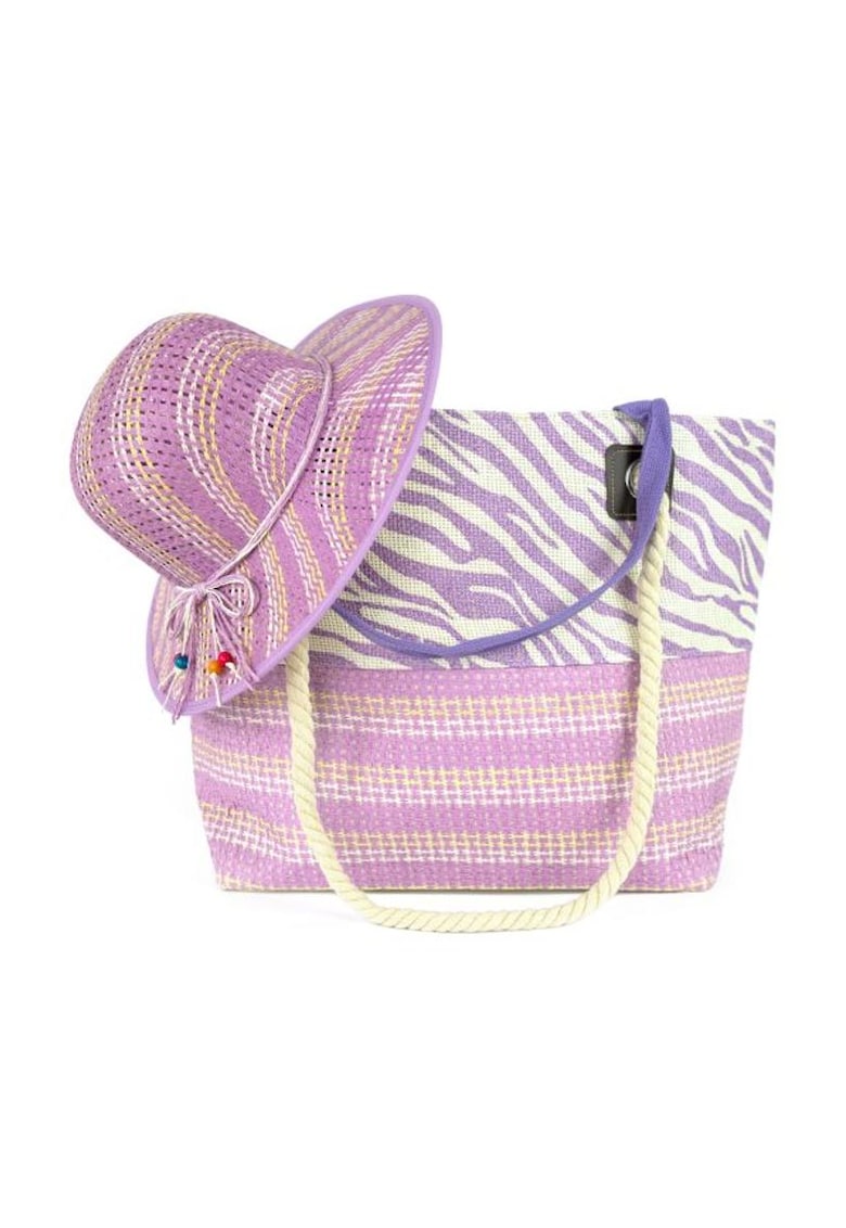 Set de geanta shopper si palarie Tavira