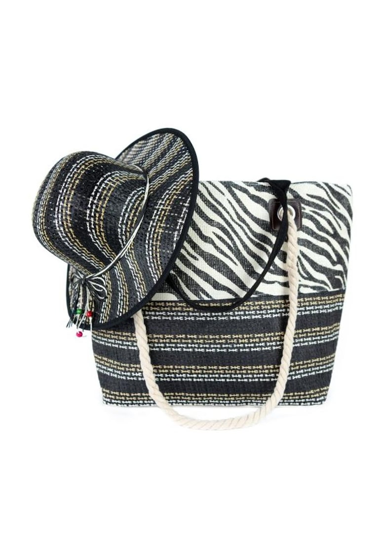 Set de geanta shopper si palarie Tavira