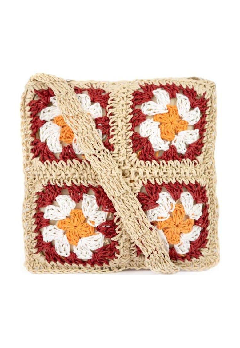 Geanta dama  model Oletta - bej - dimensiune unica - design plecionat