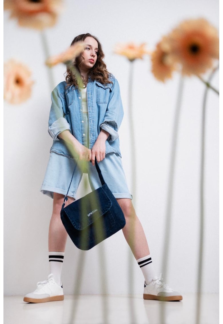 Geanta crossbody din denim