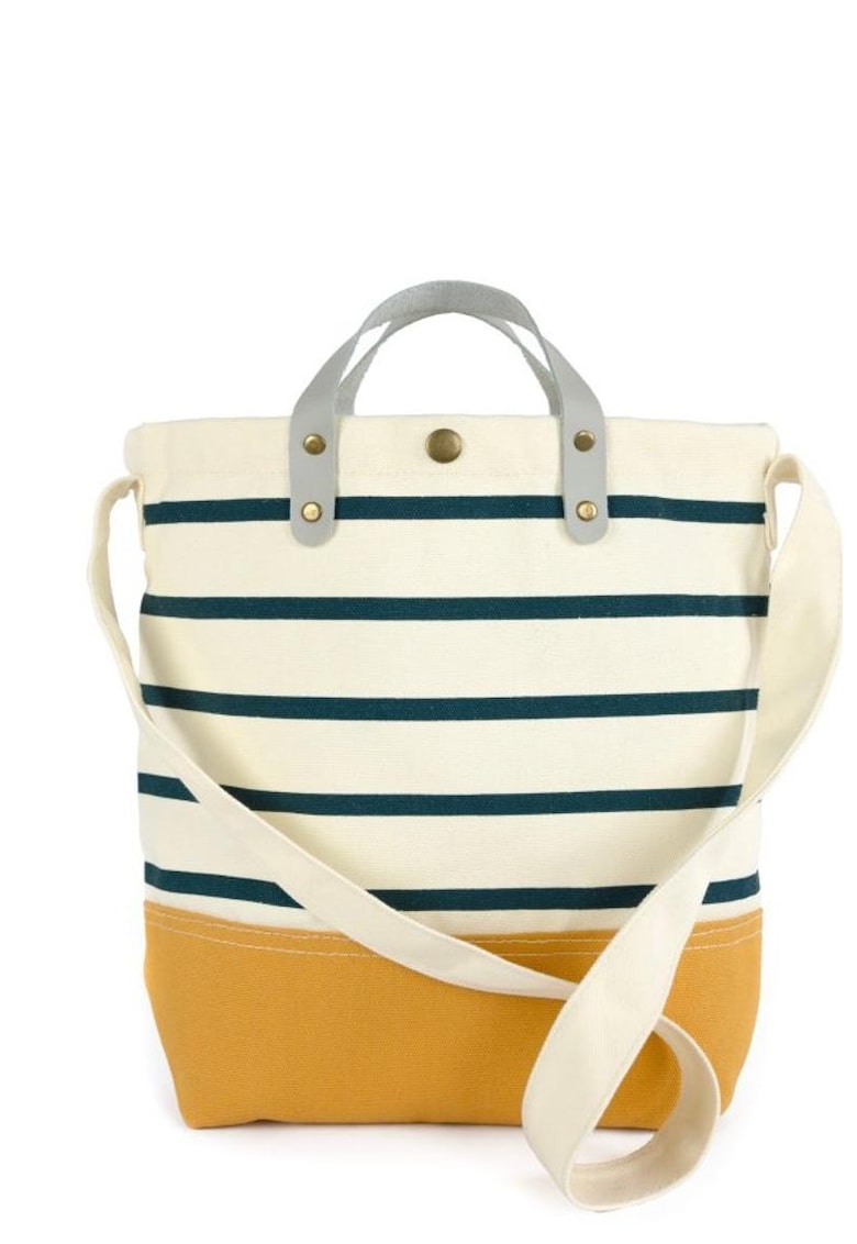 Geanta casual cu dungi tr24176-1_ecru