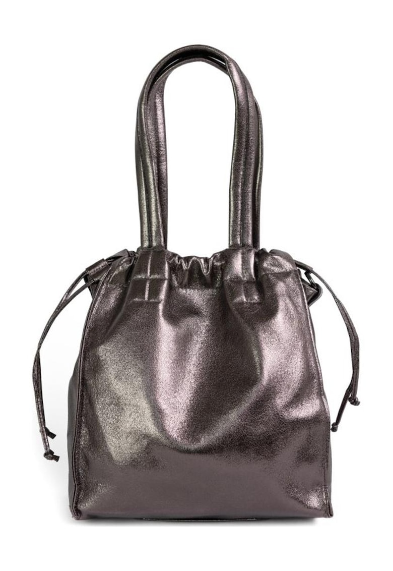 Geanta din piele ecologica cu aspect metalizat Nakano