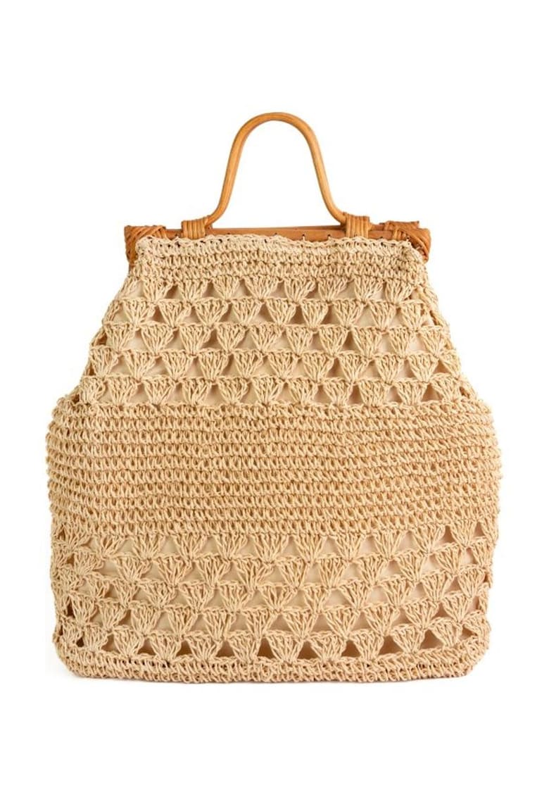 Geanta dama  model Ellis - bej - sistem inchidere capse magnetice - dimensiune One Size