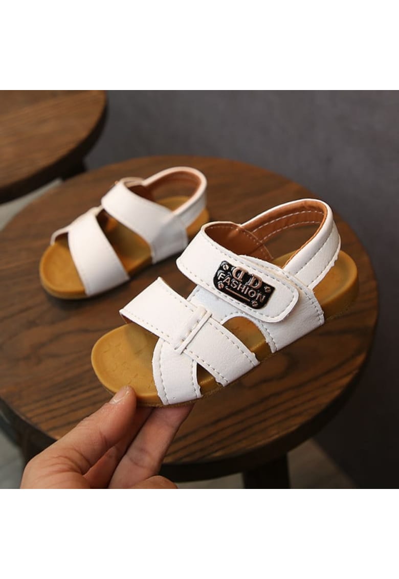 Sandale Model AL 11017 Ella - Piele ecologica - Fete - Alb -