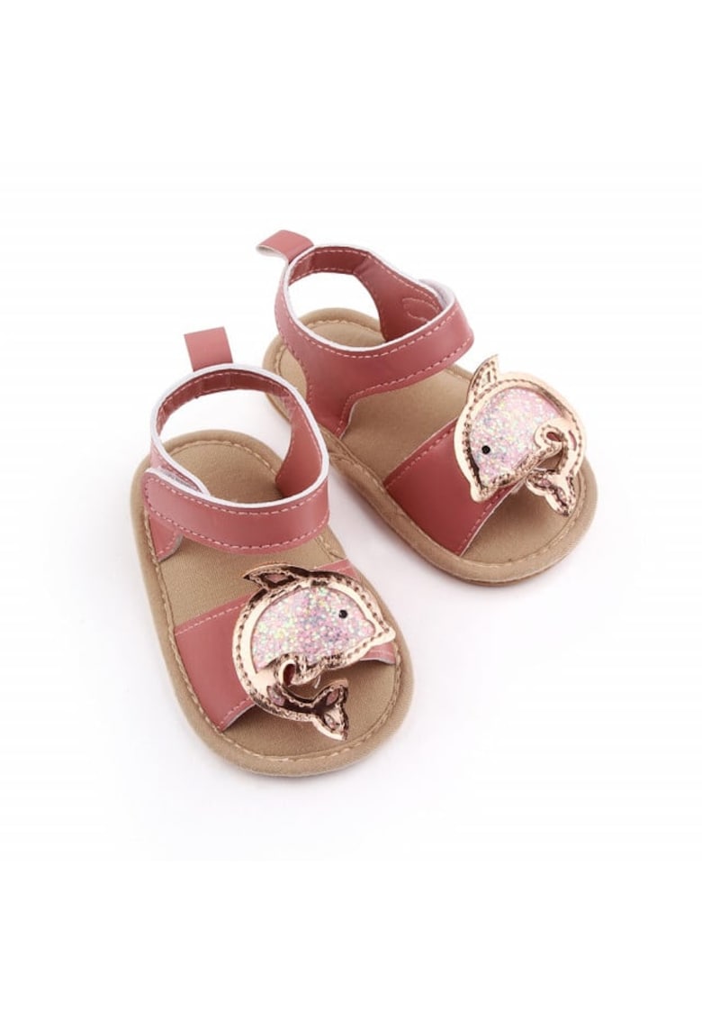 Sandale Model AL 11147 Delfinul auriu - Textil - Fete - Roz pudrat - 3-6 luni