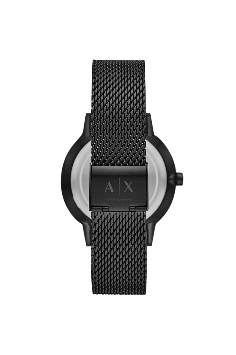 Ceas rotund cu bratara metalica cu model plasa ARMANI EXCHANGE (AX2716 ...