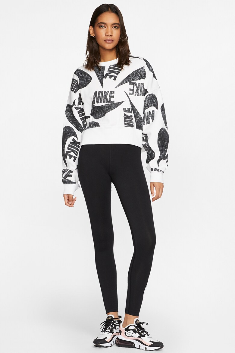 Colanti cu talie inalta si logo pentru antrenament Nike (CJ2297-011 ...