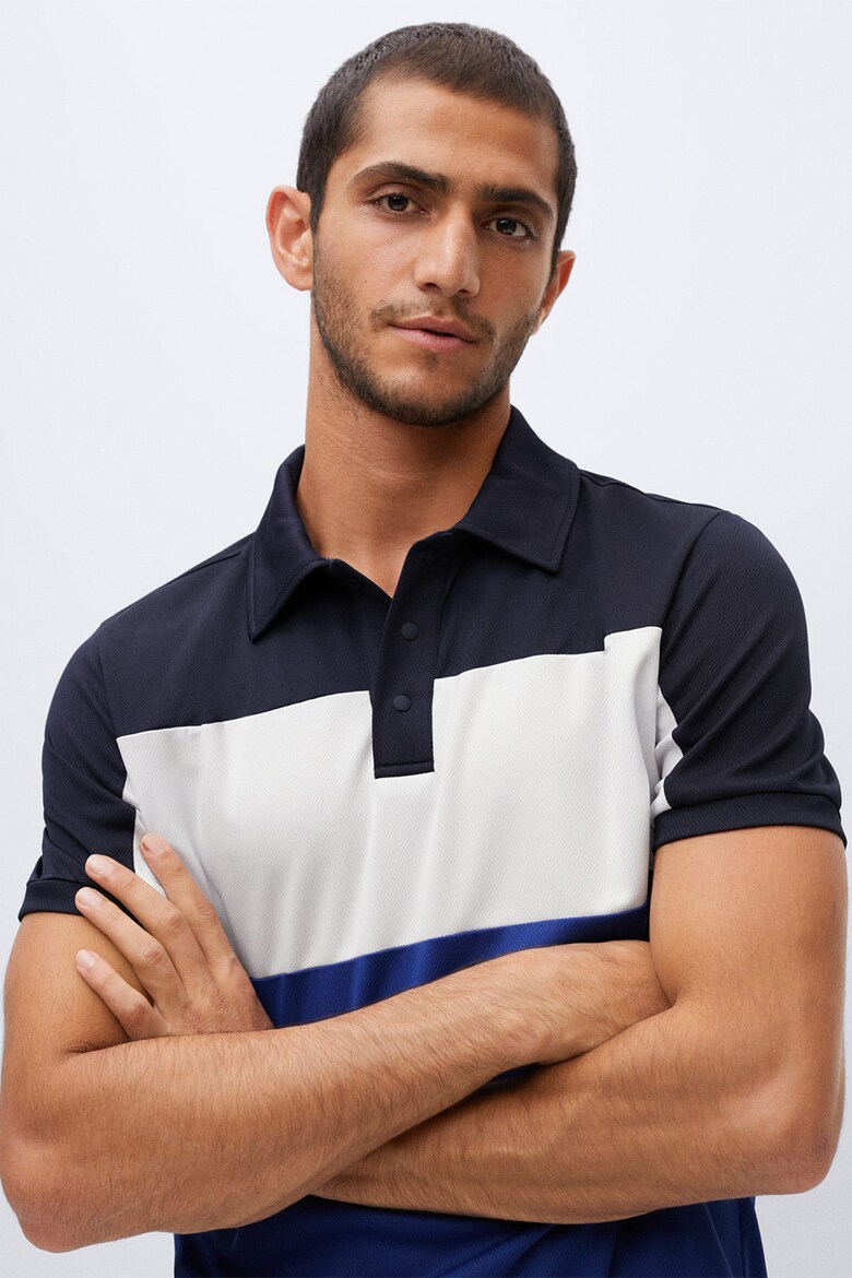 Tricou polo cu model colorblock Targu Mango (27079044-55) | Fashion Days
