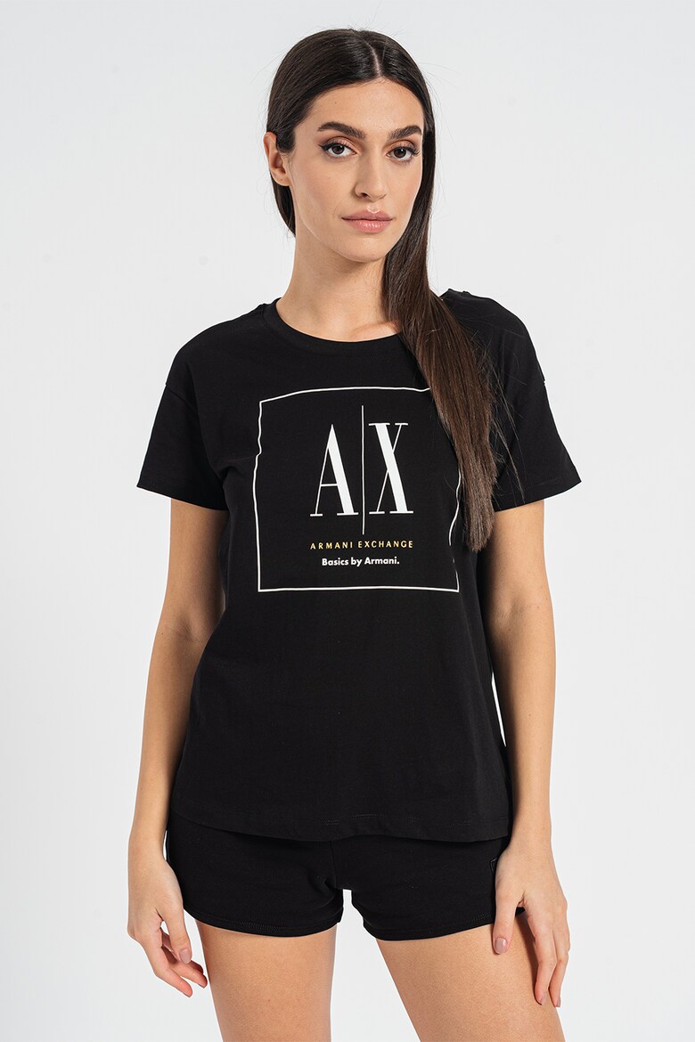 Памучна тениска с лого - ARMANI EXCHANGE (3RYTFL-YJ3RZ-1200)