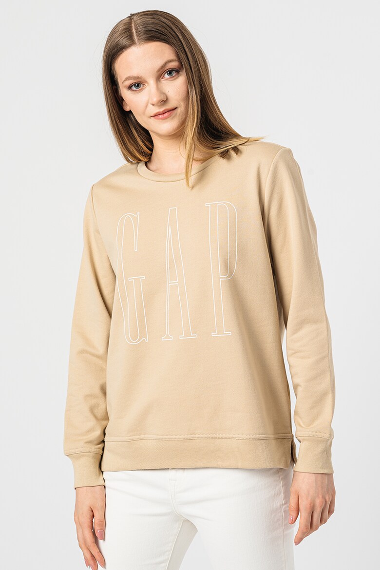 Суитшърт с овално деколте и лого - GAP (000873575-201)