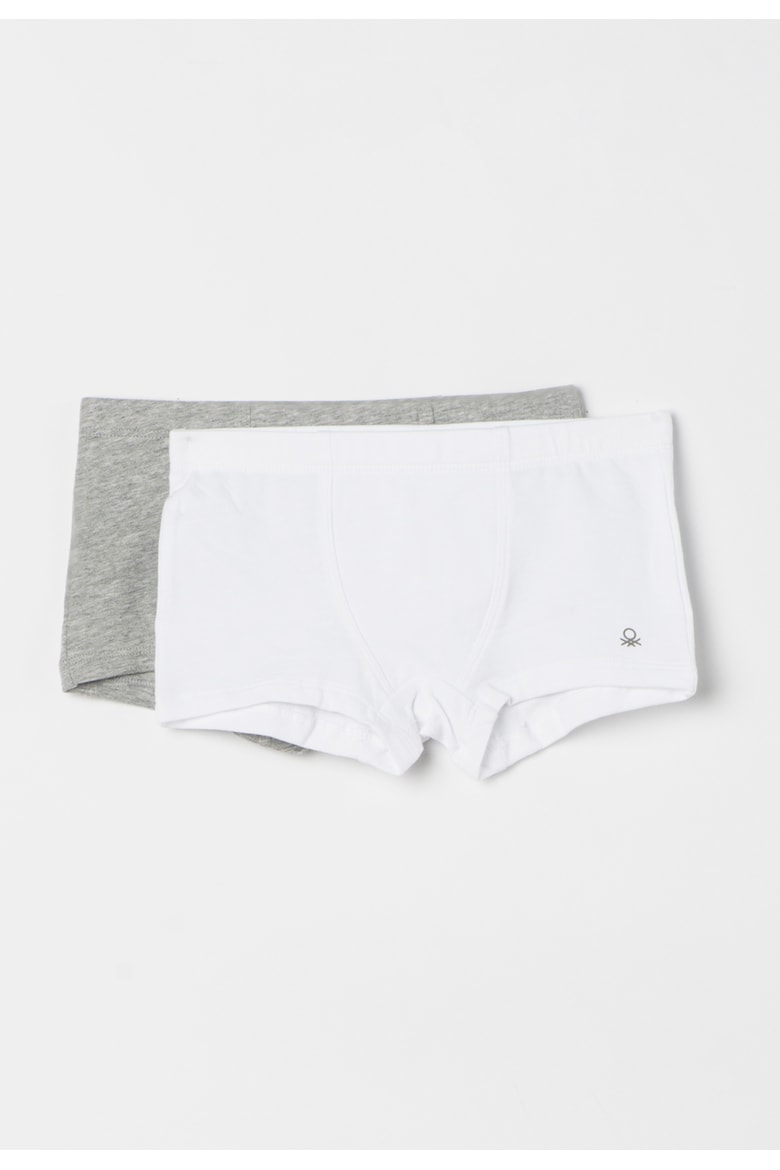 Shorts Retro United Colors Of Benetton Niños - Pack De 2, Algodón Elástico, Estampado A Rayas