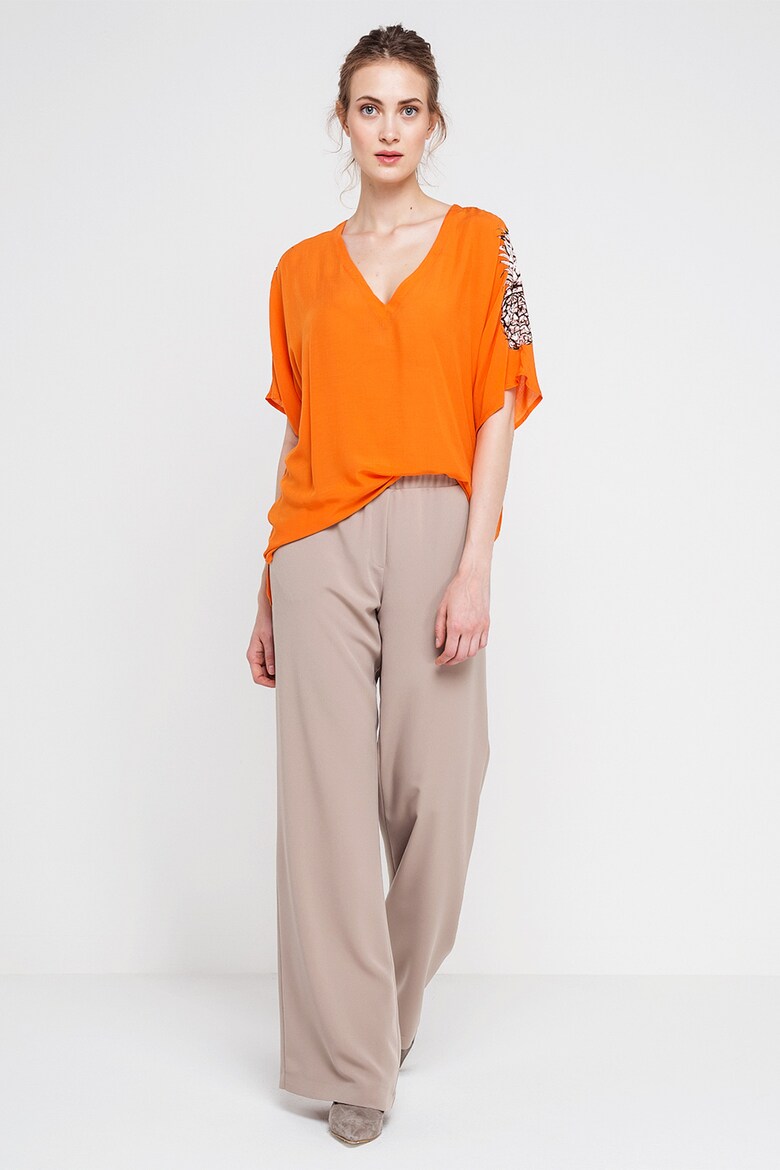 Ng Style Блуза с къси ръкави и шарка - NG Style (17Y1N7YN5062012-ORANJ)