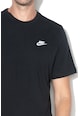 Nike Tricou cu decolteu la baza gatului si logo brodat pe piept Sportswear Club Barbati
