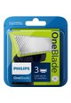 Philips Rezerva OneBlade QP230/50 kit 3 lame, compatibil OneBlade si OneBladePro, Verde Femei