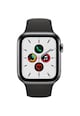 Apple Watch 5, GPS, Cellular, Carcasa Space Black Stainless Steel 44mm, Black Sport Band - S/M & M/L Femei