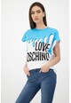 Love Moschino Тениска с лого и свободнопадащи ръкави Жени