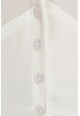 NA-KD Блуза с шпиц деколте и копчета Жени