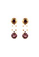 Roxannes - Mariana Jewellery Обеци Swarovski с покритие от розово злато 24K Жени