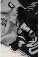 Moschino Вълнен шал с десен с контрастно лого Мъже