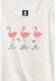GAP Organikuspamut póló flamingós mintával Lány