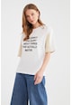 Trendyol Памучна тениска с щампа Жени