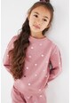 Mexx Пуловер с памук и фигурална щампа Момичета