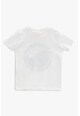 KOTON Памучна тениска с овално деколте и щампа Момчета