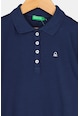 United Colors of Benetton Bluza polo cu broderie logo Fete