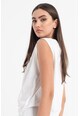 DKNY Top de bumbac cu strasuri, pentru fitness Femei