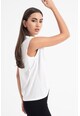 DKNY Top de bumbac cu strasuri, pentru fitness Femei