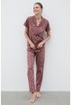 Penti Горна част на пижама с щампа и остри ревери Жени