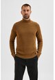 Selected Homme Пуловер от органичен памук с висока яка Мъже