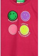 United Colors of Benetton Bluza de bumbac cu imprimeu grafic Fete