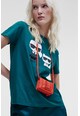 Karl Lagerfeld Keresztpántos műbőr táska fedőlappal női