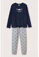 Mango Aventura mintás hosszú pizsama Fiú
