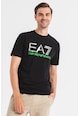 EA7 Pamuttartalmú póló logómintával férfi