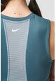 Nike Top crop cu tehnologie Dri-Fit si fenta cu fermoar, pentru fitness Pro Femei
