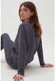 OVS Csíkos pamut pizsamafelső női