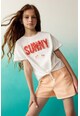 Mango Тениска Sunny с връзки Момичета