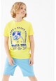 Marks & Spencer Памучна тениска с контрастна щампа Момчета