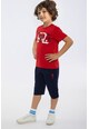 U.S. Polo Assn. Памучна тениска и къс панталон с лого Момчета